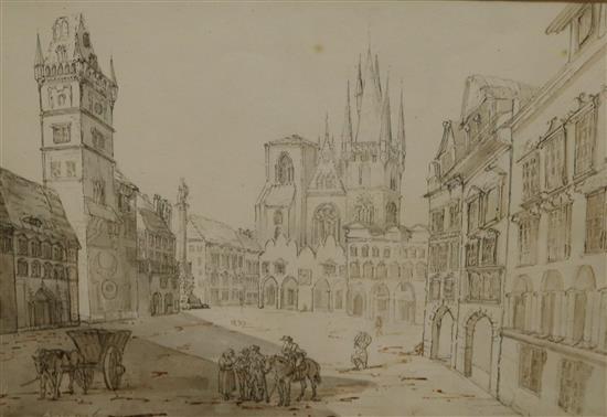 Selena Bracebridge, pen and ink, City Square 1826